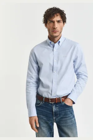 GANT Men Chemise coupe regular en coton Oxford Pinpoint (M)