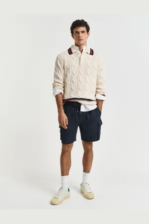 GANT Men Short cargo coupe regular en lin (S)