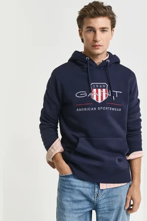 GANT Men Sweat à capuche Archive Shield (S)