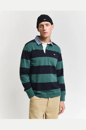 GANT Men Heavy Rugger à rayures avec col en chambray (S)