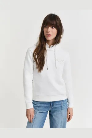 GANT Women Sweat à capuche ton sur ton Shield (XS)