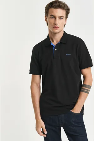 GANT Men Polo en coton piqué contrastant (XS)