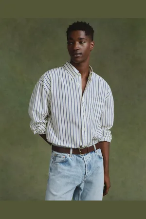GANT Men Chemise ultra-ample en popeline à rayures (M)