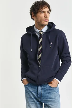 GANT Men Sweat à capuche zippé Shield (XS)