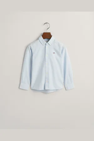 GANT Kids Chemise en coton Oxford à rayures Shield Enfant (92)