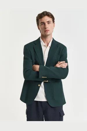 GANT Men Veste Club Blazer coupe slim en coton (46)