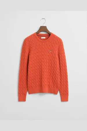 GANT Teens Pull col rond en maille de coton torsadée Shield Ado (134/140)
