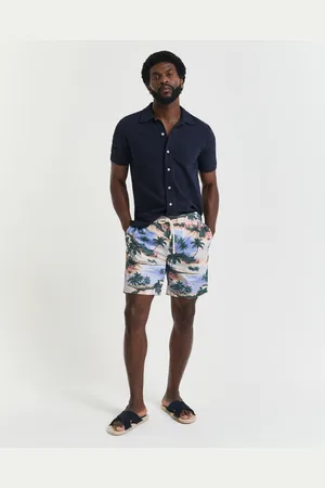 GANT Men Short coupe regular imprimé avec cordon de serrage (XS)