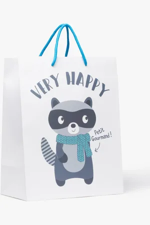 Gémo Pochette cadeau bébé avec motif raton-laveur