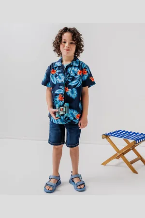 Gémo Chemise manches courtes imprimé tropical garçon
