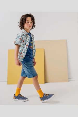 Gémo Chemise manches courtes imprimé tropical garçon