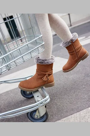 Gémo Boots fourrées à brides et zip pratique fille