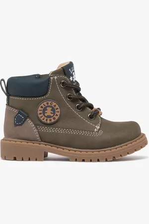 Lulu castagnett Boots bébé garçon mid-cut lisses à lacets et à zip - LuluCastagnette