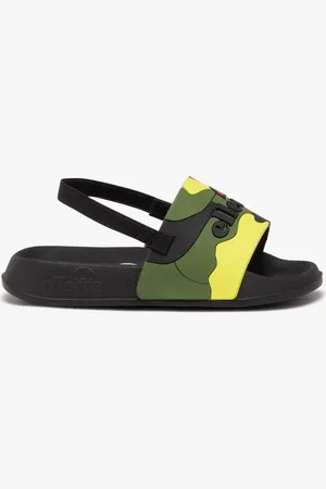 Ellesse Mules de piscine garçon à bride talon élastique et bandeau camouflage -