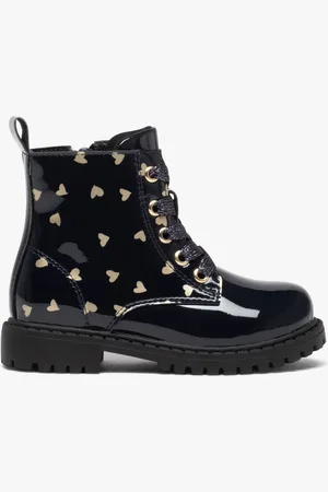 Gémo Bottines bébé fille mid-cut vernies à motif et à zip