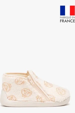 Gémo Chaussons fille bottillons imprimés dessus imitation mouton