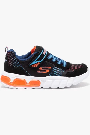 Skechers Baskets garçon running à scratch en mesh S Lights -