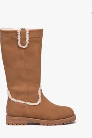 Gémo Boots fille unies avec intérieur fourré et à zip