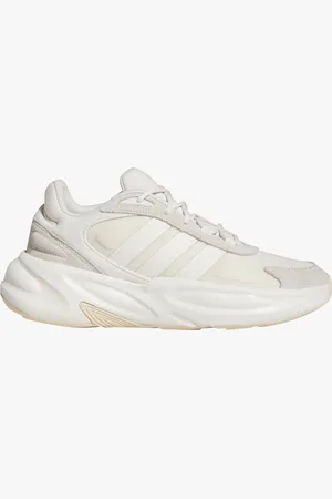 adidas Baskets femme unies running avec dessus en cuir suédé et en mesh à semelle épaisse -