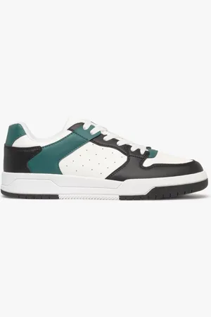 Gémo Baskets homme tricolores à lacets style rétro