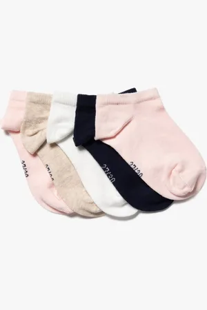 Gémo Chaussettes ultra courtes unies fille (lot de 5)