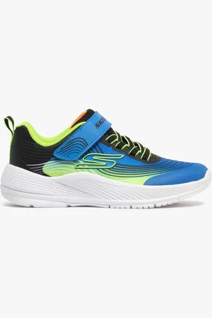 Skechers Baskets basses running à scratch multicolores garçon -