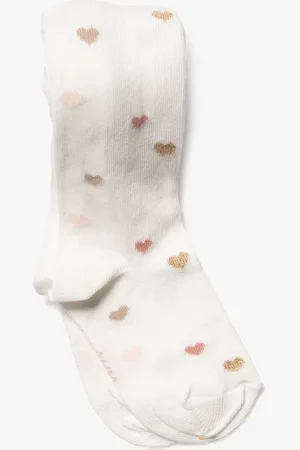 Gémo Collants bébé fille chaud imprimé cœurs
