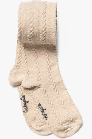 LuluCastagnette Collants chauds à torsades bébé fille -