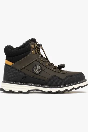 Friendly gepy Boots doublés sherpa à lacets élastiques style montagne garçon - Gepy