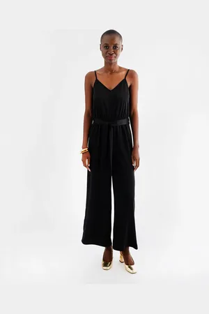 Gémo Combinaison pantalon satinée à fines bretelles femme