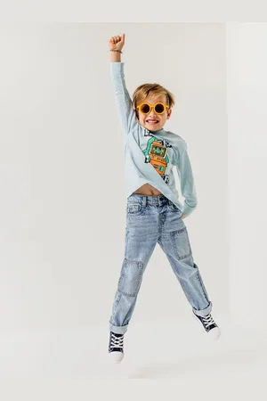 Jean taille haute enfant best sale