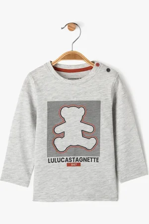 LuluCastagnette Tee-shirt manches longues imprimé en coton bébé garçon -