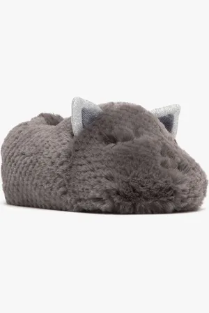 Gémo Chaussons fille en volume avec oreilles de chat pailletées