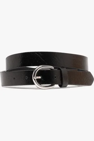 Gémo Ceinture vernie grainée avec boucle argentée fille