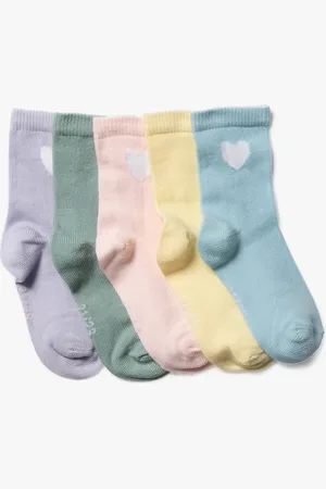 Gémo Chaussettes à motifs coeurs bébé fille (lot de 5)