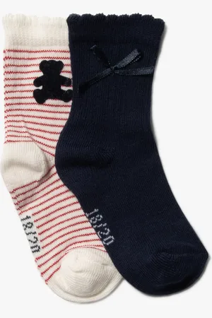 LuluCastagnette Chaussettes fantaisie bébé fille (lot de 2) -
