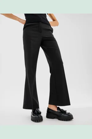 Gémo Pantalon de tailleur droit en maille fluide et extensible femme