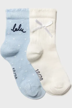 LuluCastagnette Chaussettes fantaisie bébé fille (lot de 2) -