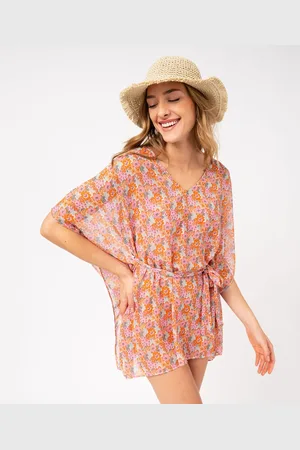 Gémo Robe de plage en voile à motifs femme