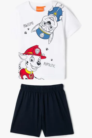 Paw Patrol Pyjashort bicolore avec motif chiens garçon -