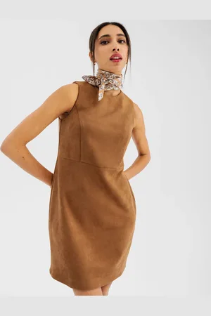 Gémo Robe chasuble sans manches en suédine extensible