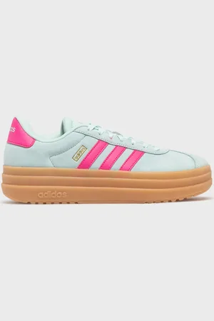 adidas Baskets en cuir VL Court bold avec semelle plateforme femme -
