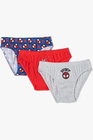 Spidey Slips en coton avec motif garçon (lot de 3) - Marvel