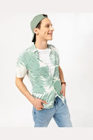 Gémo Chemise manches courtes fluide imprimée feuillages homme