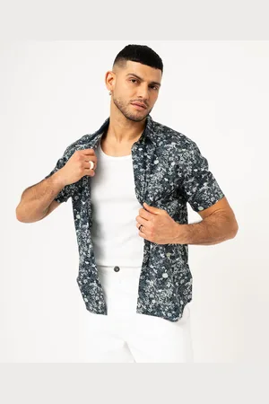 Gémo Chemise manches courtes à motifs fleuris homme