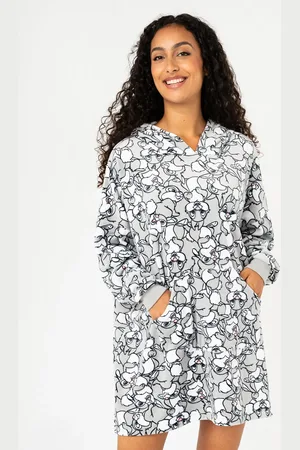 PANPAN Chemise de nuit à capuche en velours ras motif lapin femme - Disney