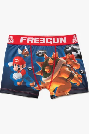 Freegun Boxer en microfibre motif Mario garçon - x Super Mario