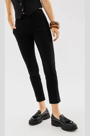 Gémo Pantalon droit extensible avec ceinture femme