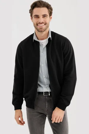 Gémo Sweat zippé en maille texturée homme