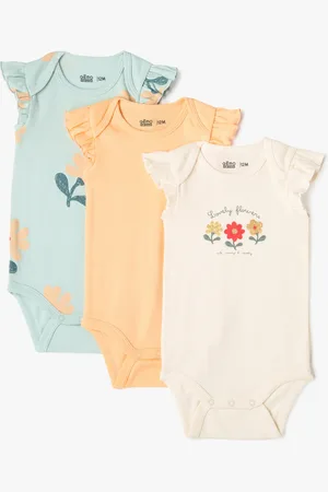 Gémo Body sans manches avec volants à motifs fleuris bébé fille (lot de 3)